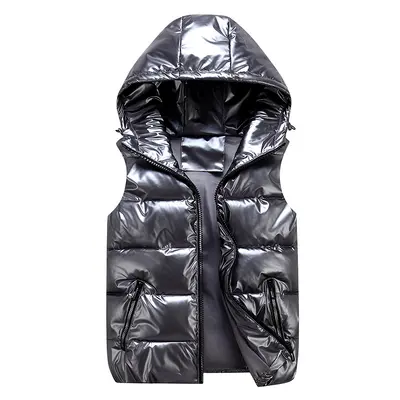 Children's Glossy Cotton Vest, Parent-Child Matching Short Vest - 9