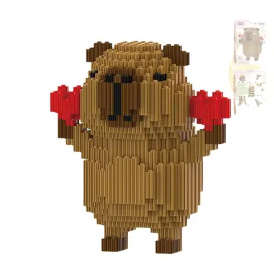Xinzhe Capybara kompatible Verbindungsbausteine Lernspielzeug Partikel-Bausteinset Spielzeug für Jungen und Mädchen Wohnzimmer Trend Fabrik