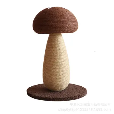 Vertikale Katzenkratzsäule mit Sisalseil, Pilzdesign, verschleißfest