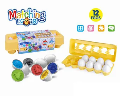 Geometric shape matching toy, twist egg - 10