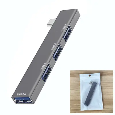 Laptop Aluminium Legierung 3.0 USB Multi-Interface Typ Erweiterungs Dockingstation kabellos HUB Hub Splitter - 11
