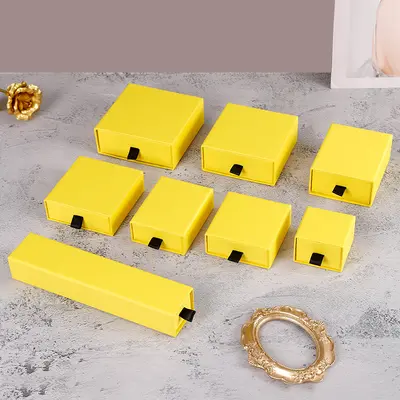 In Stock Wholesale Sales Terminal Jewelry Box Jewelry Packaging Box New Model LOGO Printed Drawer Box Jewelry Packaging Box - 8