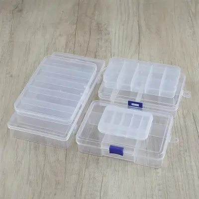 Sınır ötesi şeffaf PP plastik yem kutusu yeni olta takımı kutusu balıkçılık alet kutusu balıkçılık aksesuarları saklama kutusu - 2