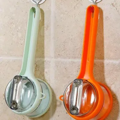 多功能削皮刀收纳式厨房专用水果土豆去皮神器可视储存水果削皮器 - 7
