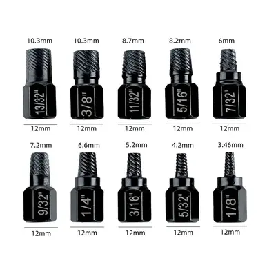 Yunbei 14-Piece Nut Extractor Set for Damaged Hex Nuts