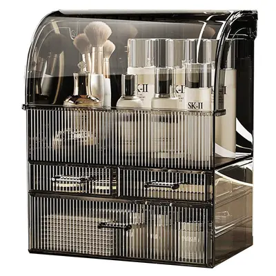 Cosmetic storage box acrylic desktop dust-proof large capacity