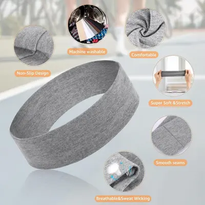 Europäisches und amerikanisches Yoga elastisches Sportband Schweißabsorbierende Haarbinde Amazon grenzüberschreitend rutschfestes Kopftuch Haarbinde - 4