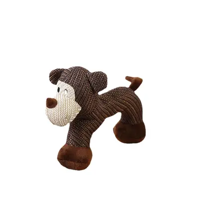 Köpek peluş ses çıkaran oyuncak, dayanıklı diş kaşıma - 6