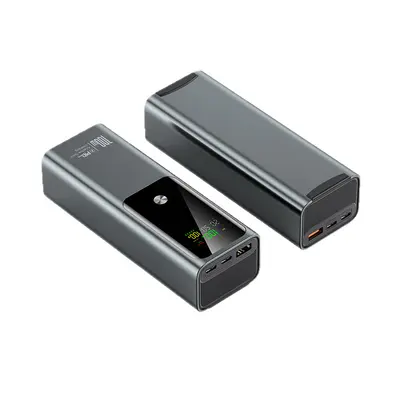 100w fast charging, laptop tablet mobile power bank high capacity power supply kit supports IPS screen high resolution digital display