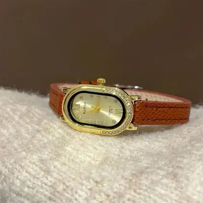Women's watch, rectangular, rhinestone, vintage style - 11