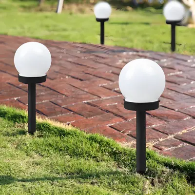 Güneş dalga topu güneş ışığı dış mekan bahçe lambası karanlıkta su geçirmez çim ışığı atmosfer ışığından sonra otomatik olarak açılır