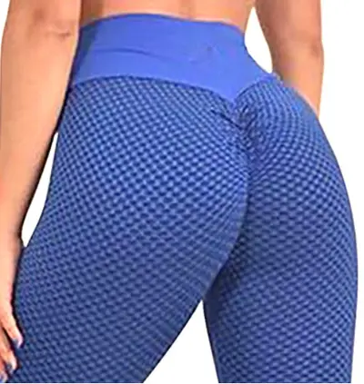 Jacquard-Wabenmuster Yogahose, hohe Taille, Po-Lift - 11