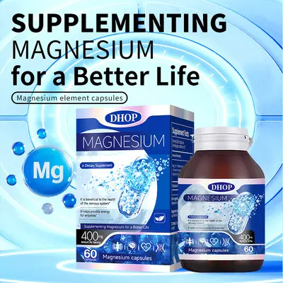 Magnesium Supplement Hard Capsules, 60 Capsules