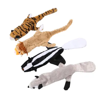 Tiger- und Löwen-Plüschspielzeug für Hunde, kaubeständig - 5
