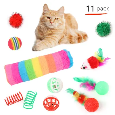 Weihnachts-Katzenspielzeug-Set - 7