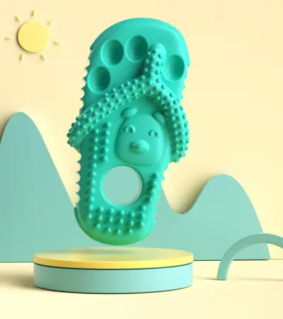 Slipper-Shaped Dog Chew Toy, Durable and Bite-Resistant Teething Toy - 10