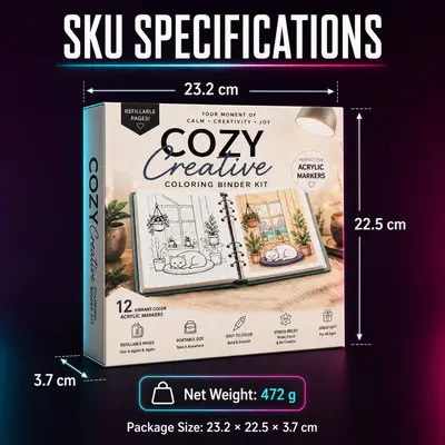 12色丙烯马克笔套装涂色本绘画工具DIY手绘填色成人解压创意礼物