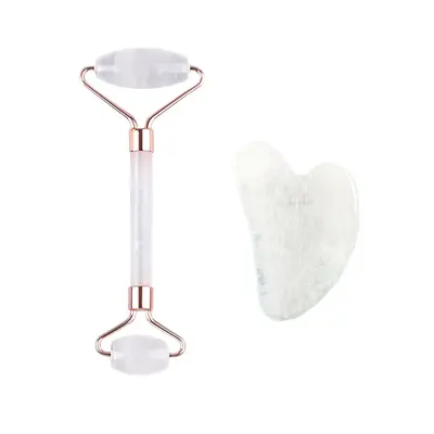 Kaynağından Fabrika Pembe Kristal Masaj Roller Jade Roller Masaj Cihazı Parmak Gua Sha Tahtası Hediye Kristal Güzellik Aracı - 13