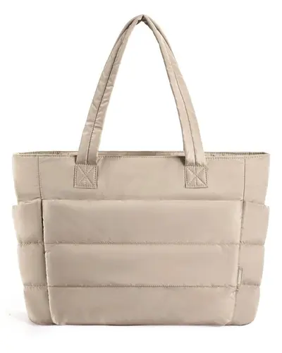 Large Capacity Women's Lightweight Cotton Tote Bag for Yoga and Travel - 9