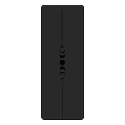 Thick Non-Slip Rubber PU Yoga Mat, Sweat-Absorbing, Sun and Moon Design - 7