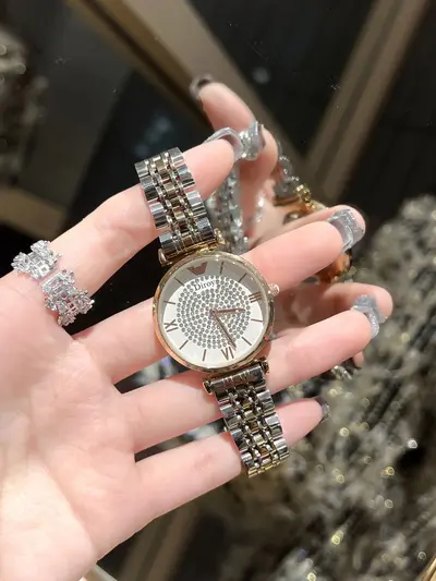 Amar AR1926 rose gold starry women's watch, steel strap quartz - 8