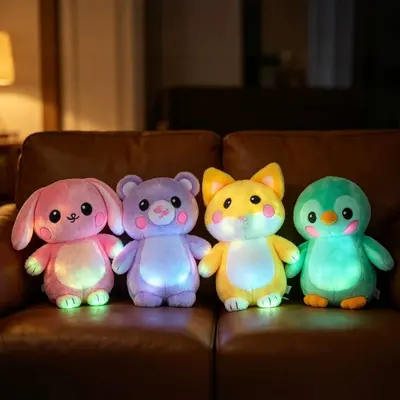 TK GlowBabies Işıklı Peluş Oyuncak, Parlak Boyama Figür, Çocuklar İçin