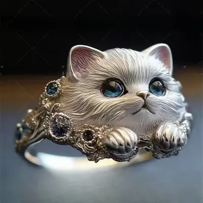 Hund-Avatar-Ring, 3D-Formgestaltung, Gedenkring - 12
