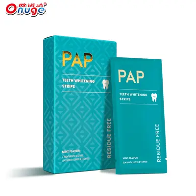 Ounuojie 3-го поколения PAP гель-free без остатка сухие полоски для отбеливания зубов, набор для отбеливания