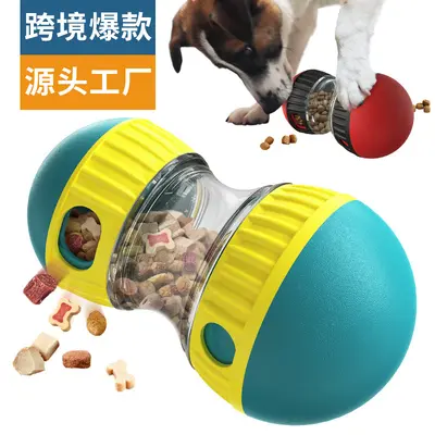 Rotating Slow Feeder Super Ball Dog Toy - 1