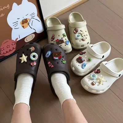 2.5cm Arch Hole Clog Women Thick Sole EVA Sandal