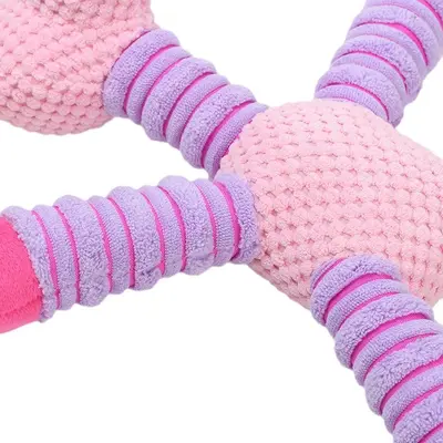 Plush Squeaky Dog Chew Toy, Bite-Resistant - 6