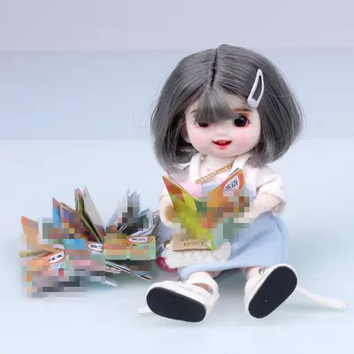 Puppenhaus künstliche Stereo-Miniatur-Mini-Grundschul-Lehrbuch Band 1 und 2 DIY Puppenhaus-Dekoration Schreibwaren Bücher