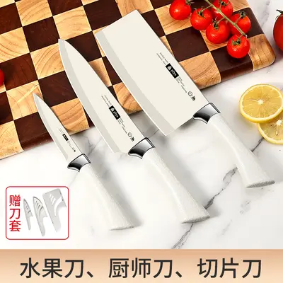 German white blade kitchen knife set, 3-piece - 12