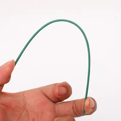 Yapay Çiçek Sapı 2 Numara Demir Tel, DIY El Yapımı Yeşil Sahte Çiçek Sapı