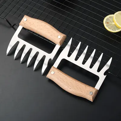 Edelstahl-Fleischkralle, Barbecue-Fleischlockerer und Fleischreißer - 7