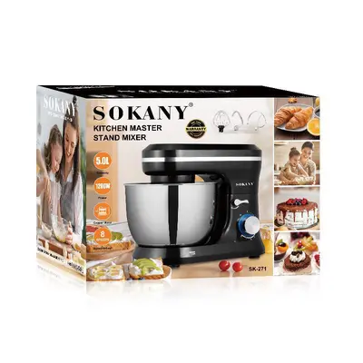 SOKANY跨境家用全自动揉面机大容量台式厨师机打蛋机打奶油和面机