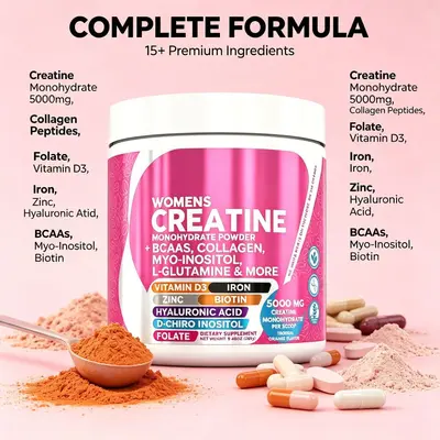 Women's creatine powder with collagen, biotin and hyaluronic acid - 3