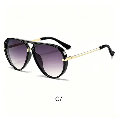 Modische Sonnenbrille, große Krötenbrillen-Fassung - 10
