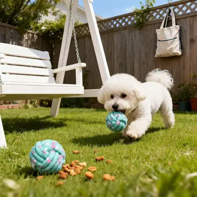 High-Bounce Dog Ball, Chew-Resistant Molar Toy - 3