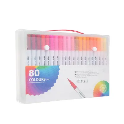 Doppelseitige Aquarellmaler, 120 Farben, waschbar - 11