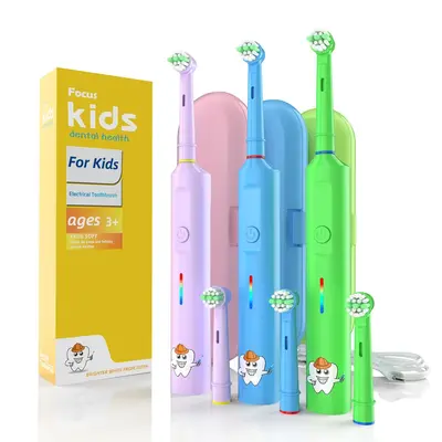 Amazon Cross-Border Wholesale 360 Rotating Electric Toothbrush for Children 3-6-12 Years Rechargeable Adult Student Style - 4