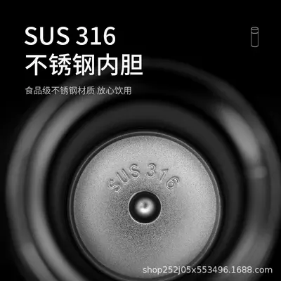 保温杯316不锈钢马卡龙色制定印logo刻字男女泡茶水杯子高档礼盒