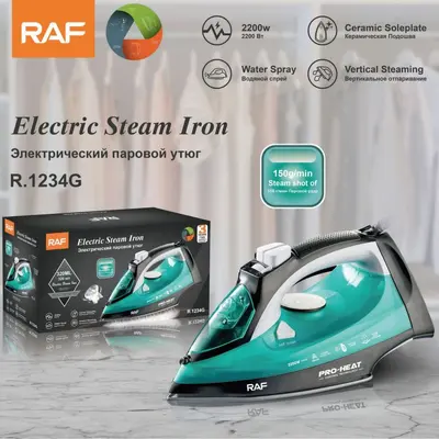 RAF 2200W tragbarer Dampfbügeleisen mit Kabel, Trocken- und Nassgebrauch - 2