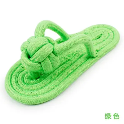 Dog Chew Toy Rope Knot Slipper for Small and Medium Dogs, Chew-Resistant - 9