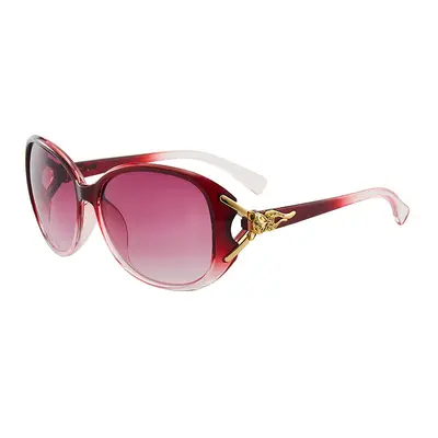 9257 Women's Oversized Polarized Sunglasses, Fox Head Design - 4