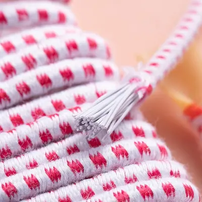 Vintage Rundelastische hochelastische Haushalts-Feinelastikschnur Hosen Kuhsehne Gummiband Kinder-Hüpfgummi Springseil