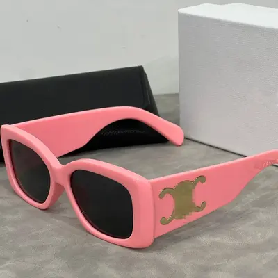 Wide Temple Square Sunglasses, Large Frame, Model 7802 - 11