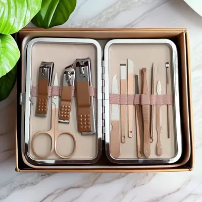 Nail Care Set Complete, Clippers, Scissors, Ear Pick Included - 11