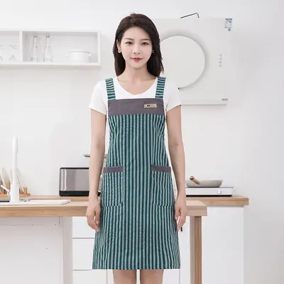 Summer Breathable Kitchen Apron, Oil and Stain Resistant - 10