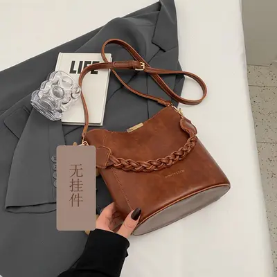 Damen-Beuteltasche im Retro-Design, Modell 2026, Umhängetasche - 8